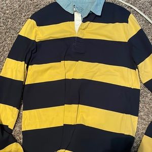 Striped long sleeve vintage polo